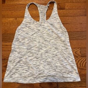 Lululemon White Black Gray Athletic Workout Tank Top Women’s Size 4